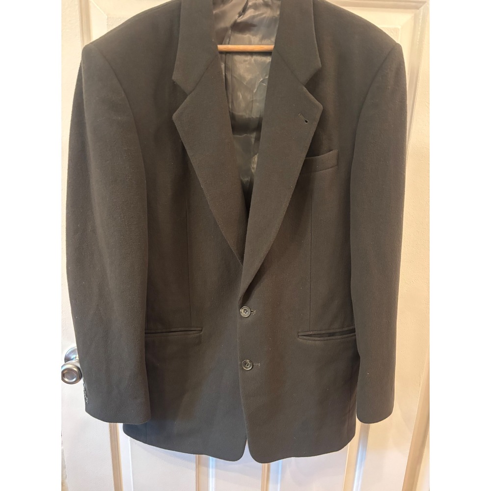 Christian Aujard Paris Mens Wool Cashmere Blazer Green Sport Coat Italian 40L
